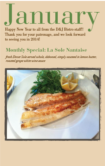 January. Happy New Year!